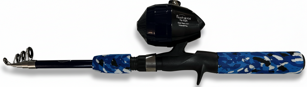 Teach a Kid to Fish – Kids Fishing Rod & Reel Combo with Tackle Kit